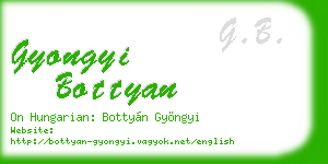 gyongyi bottyan business card